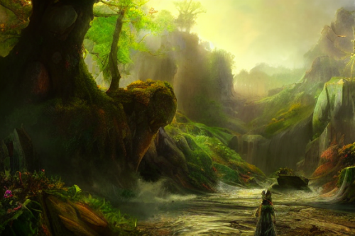 Trending splash art highly detailed bright mood mixed media concept art:0.5 intricate detailed wonderous landscape 4k volumetric lighting dramatic lighting award-winning:0.5 [text logo]