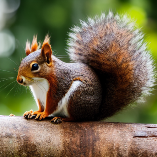 incredibly detailed (cute fluffy brown squirrels )1 (in a forest on a log)1 (f/1.4 50mm 200iso 4k bokeh soft lighting hyperdetailed hd 4k 8k sharp focus highly detailed)1
