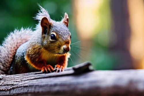 incredibly detailed (cute fluffy brown squirrels )1 (in a forest on a log)1 (f/1.4 50mm 200iso 4k bokeh soft lighting hyperdetailed hd 4k 8k sharp focus highly detailed)1