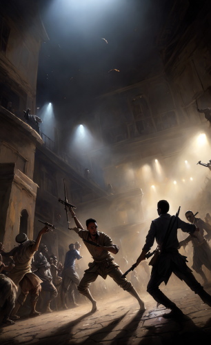 (incredibly detailed high quality)0.5(hyperdetailed masterpiece art random) (random)1 (random)1 (random)1 (random)1 (light dust)1 (This photo captures a professional random scene)1 (The painting is a masterful depiction of a random scene, suggesting a random atmosphere with a random random)1 (The random presented is highly detailed and accurate, frequently evident in the sharp focus and vibrant colors)1 (The lighting is well balanced, allowing for a clear view of the random and its surroundings)1 (The composition is carefully crafted, with the random placed in the center)1 (Overall, this photo is a stunning example of random)1