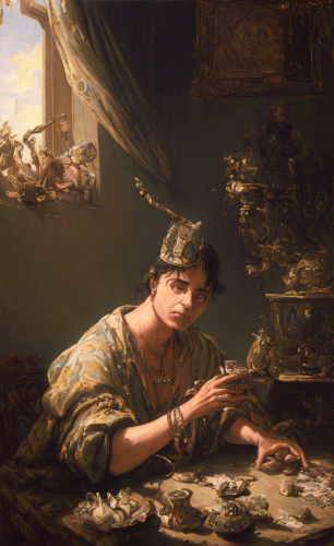 (incredibly detailed high quality)0.5(hyperdetailed masterpiece art random) (random)1 (random)1 (random)1 (random)1 (light dust)1 (This photo captures a professional random scene)1 (The painting is a masterful depiction of a random scene, suggesting a random atmosphere with a random random)1 (The random presented is highly detailed and accurate, frequently evident in the sharp focus and vibrant colors)1 (The lighting is well balanced, allowing for a clear view of the random and its surroundings)1 (The composition is carefully crafted, with the random placed in the center)1 (Overall, this photo is a stunning example of random)1